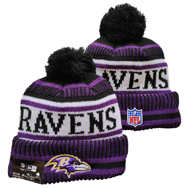 Baltimore Ravens Knit Hats 064